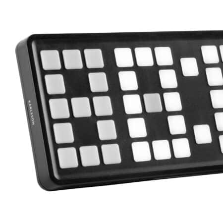 Karlsson - Wekker Keyboard - Zwart - 23x1.5x8.3cm