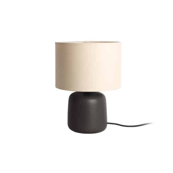 Leitmotiv - Tafellamp Alma Straight - Zwart - Ø23cm