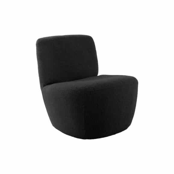 Leitmotiv - Stoel Chair Ada - Zwart - 71x65x68cm
