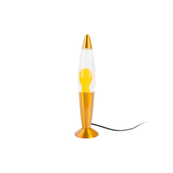 Leitmotiv - Tafellamp Funky Rocket Lava - Geel - Ø8.6x35.5cm