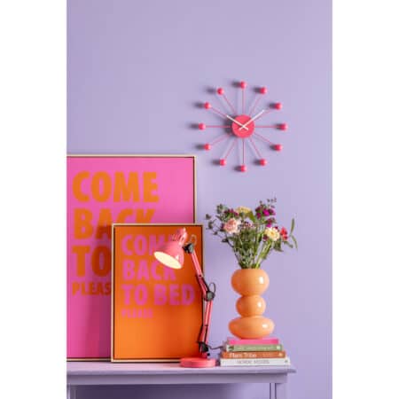 Present Time - Wanddecoratie Come Back To Bed Medium - Oranje - 60x40x3.2cm