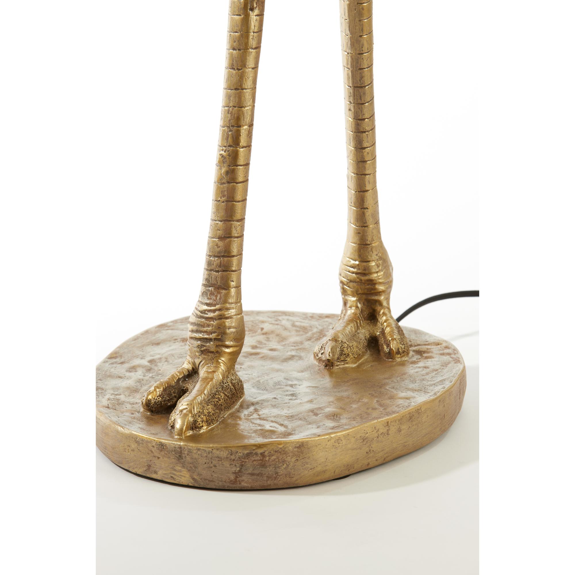 Light & Living Tafellamp Ostrich 95cm - Antiek Brons (excl. kap)
